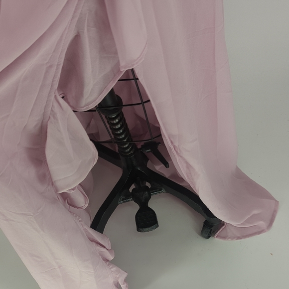 01066 ASTR Ruffle Maxi Dress Lavender size Large bohemian coastal cowgirl spring - Picture 4 of 8